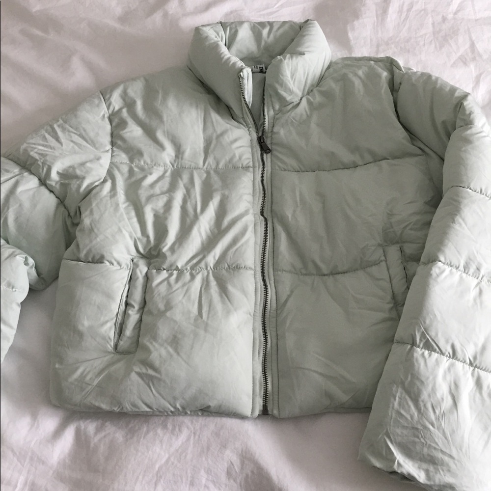 COPY - NWOT Roolee quilted cropped puffer coat